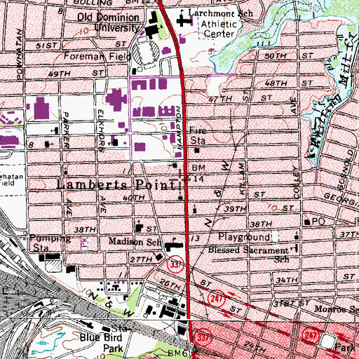 Topographic Map of Monarch House, VA