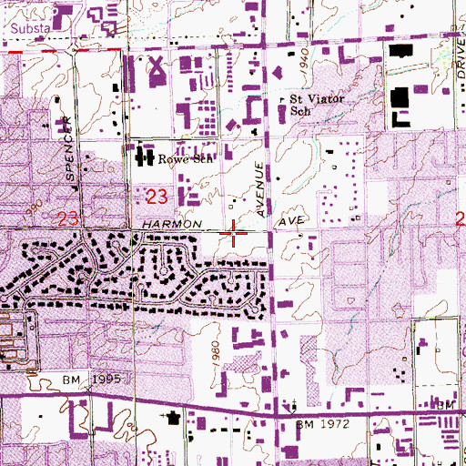 Topographic Map of Life Care Center Paradise Valley, NV
