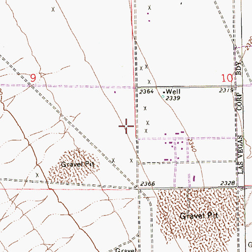 Topographic Map of Silver Hills Health Care Center, NV