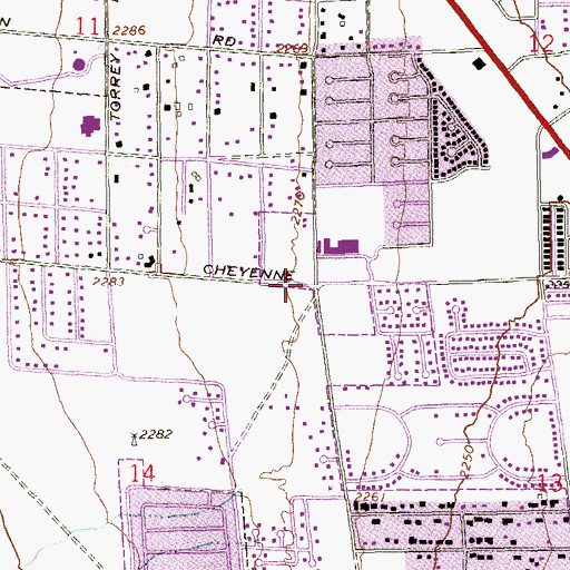 Topographic Map of The Plaza Regency at Sun Mountain, NV