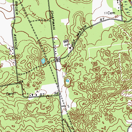 Topographic Map of Long Island Game Farm, NY