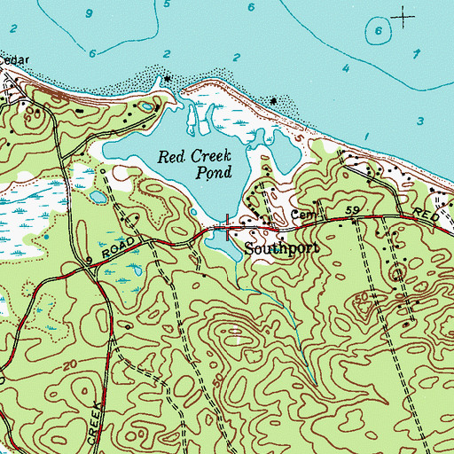 Topographic Map of Wehrman Pond, NY