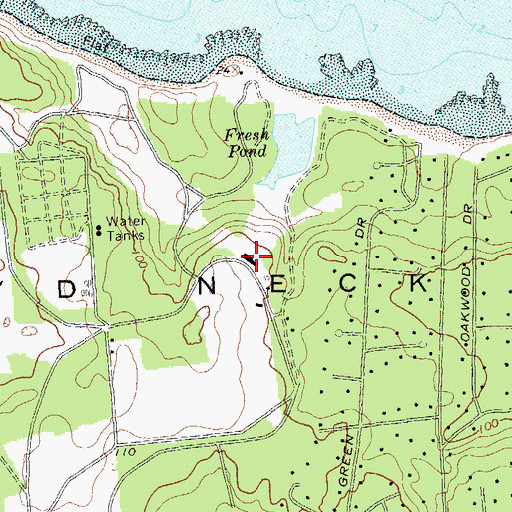 Topographic Map of Queens College Center For Environmental Studies, NY