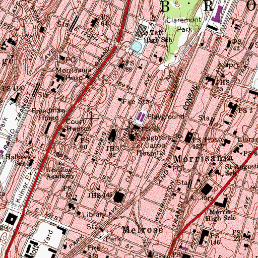 Topographic Map of Findlay House, NY