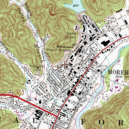 Topographic Map of Astrophysical Laboratory, KY