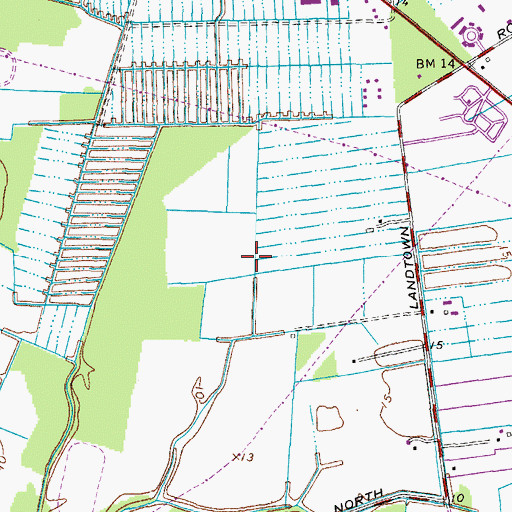 Topographic Map of Verizon Wireless Virginia Beach Amphitheater, VA