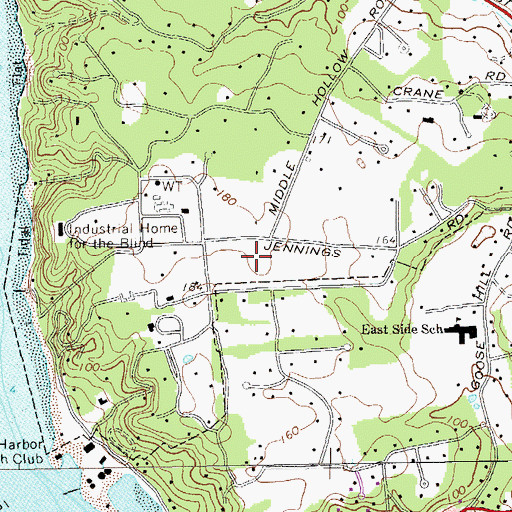 Topographic Map of Jennings Field, NY