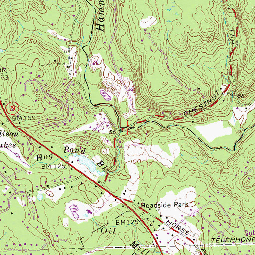 Topographic Map of Hammonasset River, CT