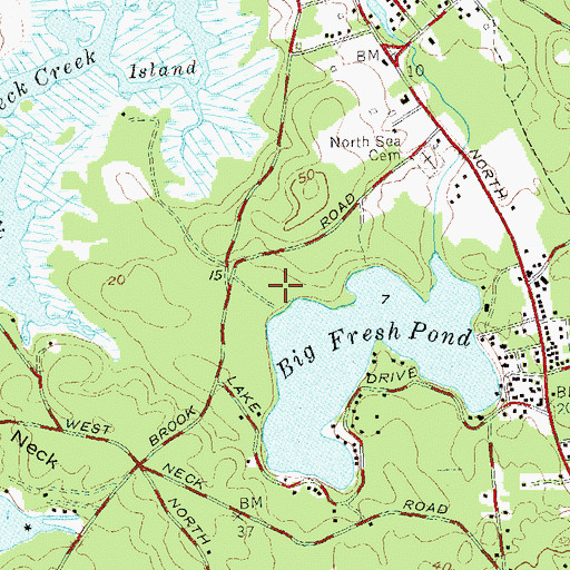 Topographic Map of Wolf Swamp Sanctuary, NY