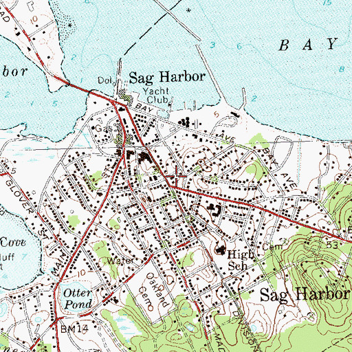 Topographic Map of Christ Episcopal Church, NY