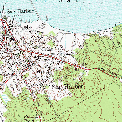 Topographic Map of Saint David's African Methodist Episcopal Zion Church, NY