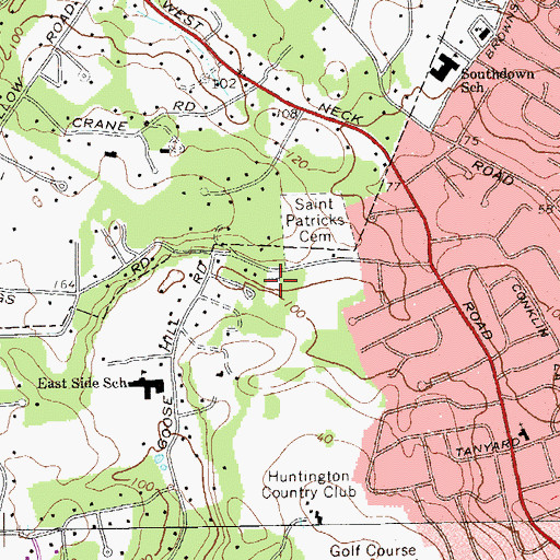 Topographic Map of North Shore Holiday House, NY