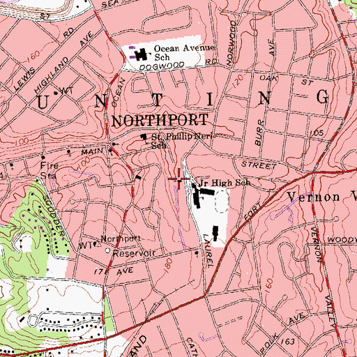 Topographic Map of First Church of Christ Scientist, NY