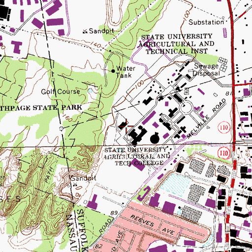 Topographic Map of Allard Field House, NY