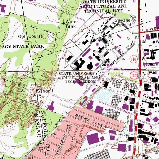 Topographic Map of Nold Hall, NY