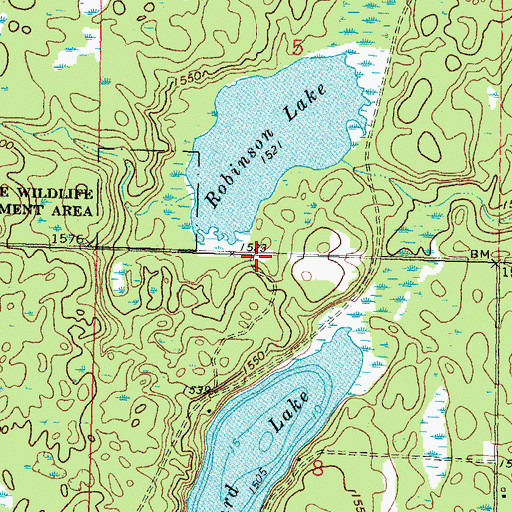 Topographic Map of Mallard Post Office (historical), MN