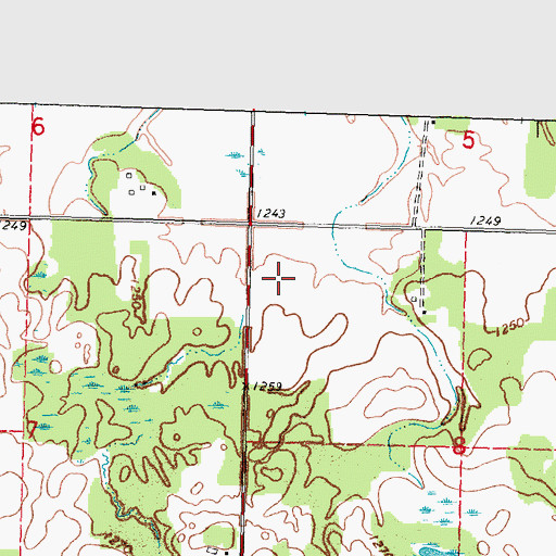 Topographic Map of Leon Post Office (historical), MN