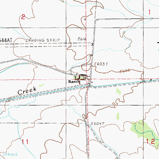 Topographic Map of Petan Ranch School, NV