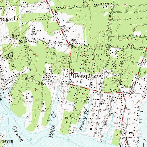 Topographic Map of Saint Mary's Episcopal Church, NY