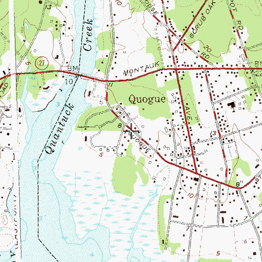 Topographic Map of Church of the Atonement, NY