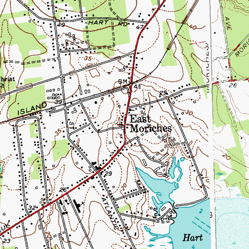 Topographic Map of First Presbyterian Church, NY