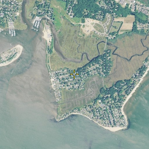 Aerial/Satellite Image of Harbor View, CT