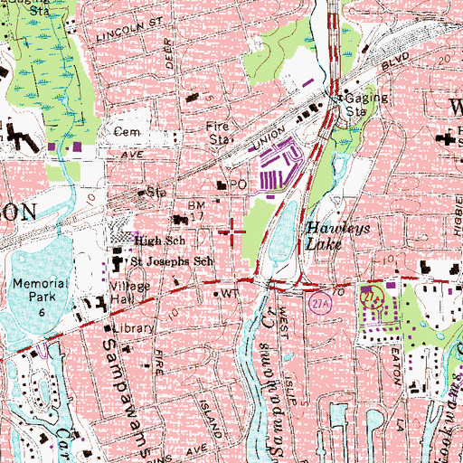 Topographic Map of Bethel African Methodist Episcopal Church, NY