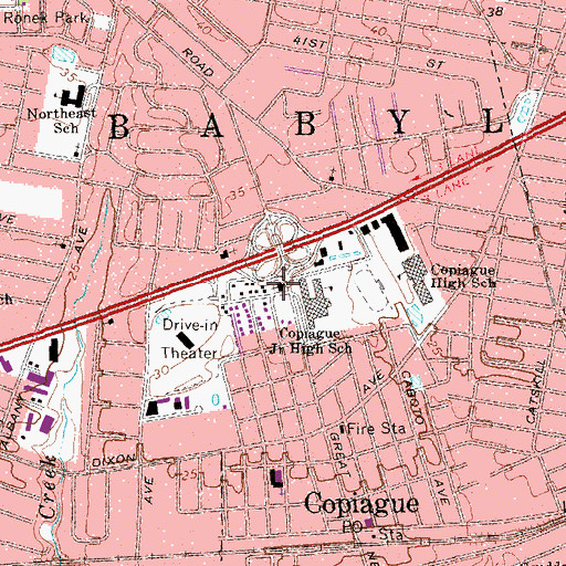 Topographic Map of Full Gospel Christian Church, NY
