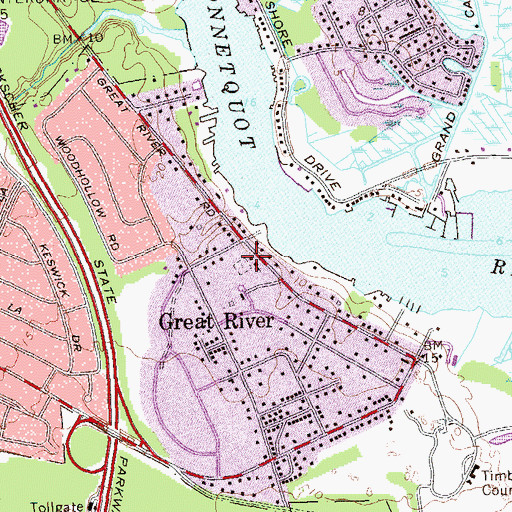 Topographic Map of Emmanuel Church, NY