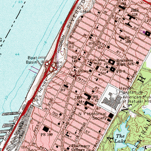 Topographic Map of First Baptist Church, NY