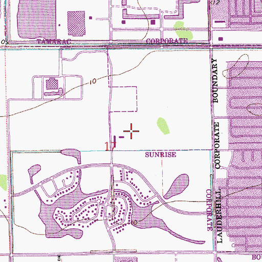 Topographic Map of Westpine Middle School, FL