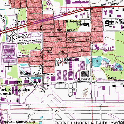 Topographic Map of Whiddon-Rogers Education Center Annex, FL