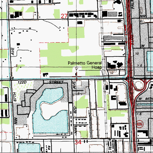 Topographic Map of Wise Kids Day Care Center, FL