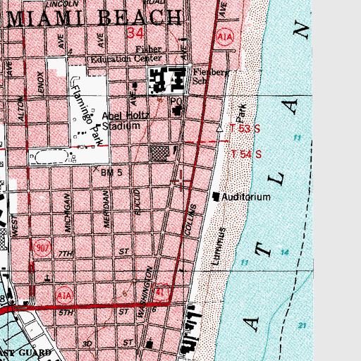 Topographic Map of Wolfsonian Gallery, FL