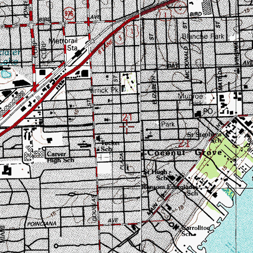 Topographic Map of World of Children Day Care Center, FL