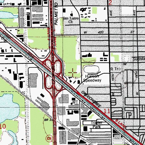 Topographic Map of Young America Number 1 Day Care Center, FL