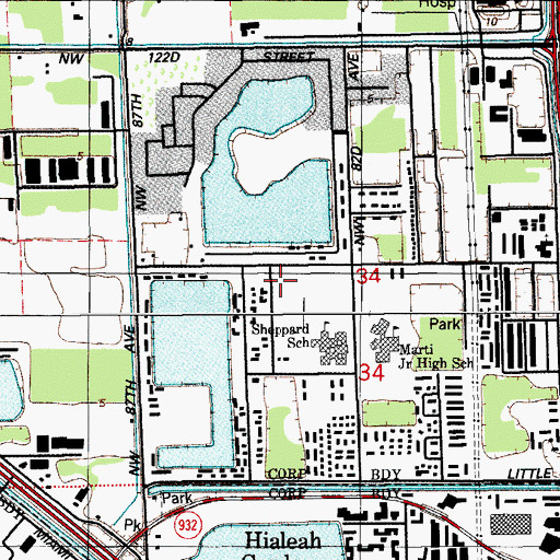 Topographic Map of Young Children In Action Day Care Center, FL