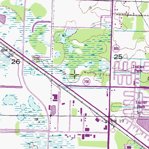 Topographic Map of West Palm Beach Veterans Affairs Medical Center, FL