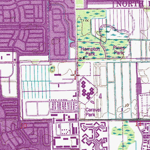 Topographic Map of Western School, FL