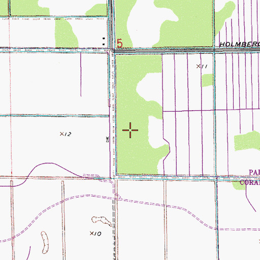 Topographic Map of Westglades Middle School, FL