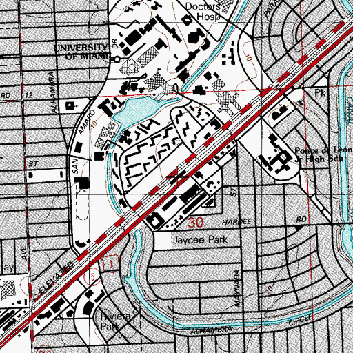 Topographic Map of University Station, FL