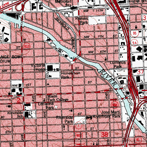 Topographic Map of Vann Academy, FL