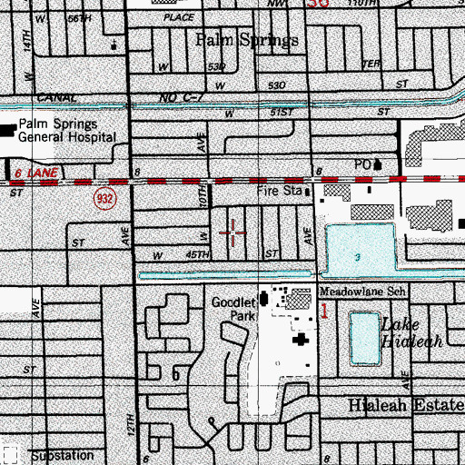 Topographic Map of Vasquez Day Care Center, FL