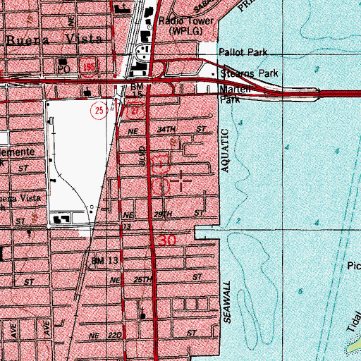 Topographic Map of Village Fresh Start Day Care Center, FL