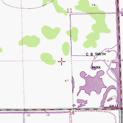 Topographic Map of W C Young Elementary School, FL