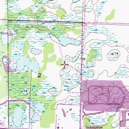 Topographic Map of Watson B Duncan Middle School, FL