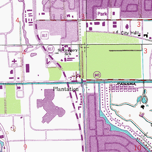 Topographic Map of West Broward Care Center, FL