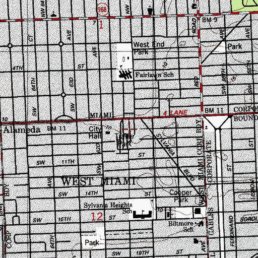 Topographic Map of West Haven Trailer Park, FL