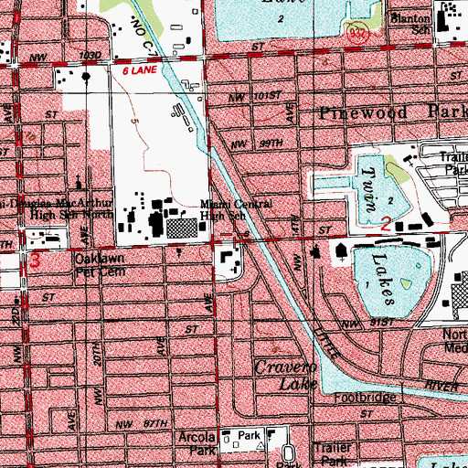 Topographic Map of Unification Child Care Center, FL