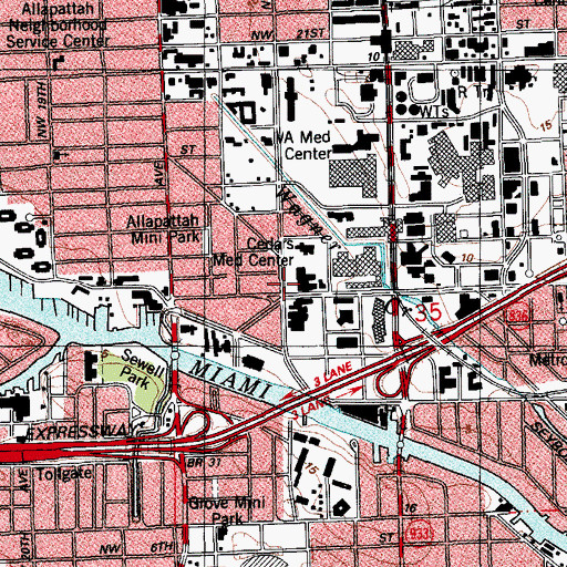 Topographic Map of United Cerebral Palsy Association of Miami Day Care Center, FL